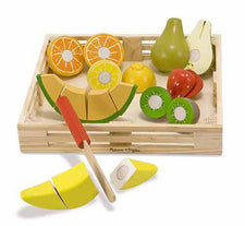 Cutting Fruit Set, Wooden Play Food
