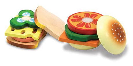 Sandwich Making Set, Wooden Play Food