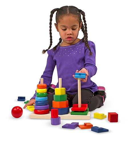Geometric Stacker Toddler Toy