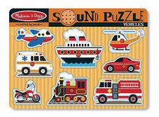 Vehicles Sound Puzzle, 8 Pieces