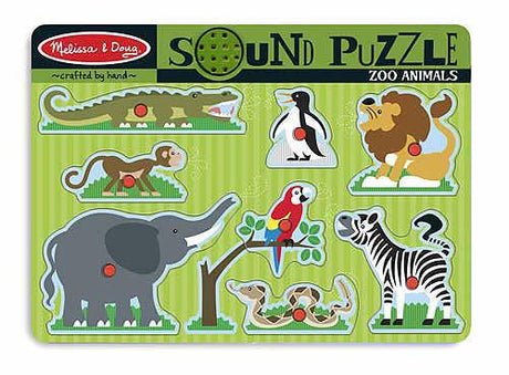 Zoo Animals Sound Puzzle, 8 Pieces