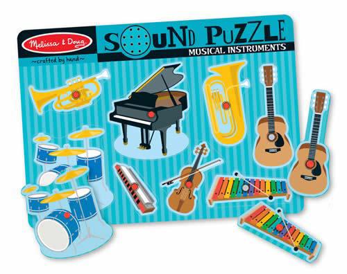 Musical Instruments Sound Puzzle, 8 Pieces