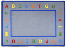 Learn Your Letters© Alphabet Classroom Rug, 5'4" x 7'8" Rectangle