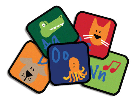 Learning Blocks Alphabet KID$ Value PLUS Discount Carpet Squares, Set of 26