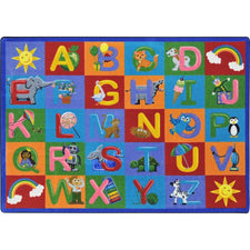 Learning Letter Sounds™ Classroom Circle Time & Seating Rug, 7'8" x 10'9" Rectangle