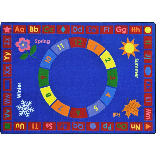 First Lessons Rug Joy Carpets Learning Time™ Classroom Rug, 5'4