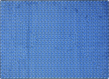 Legacy© Classroom Rug, 7'8" x 10'9" Rectangle Blue