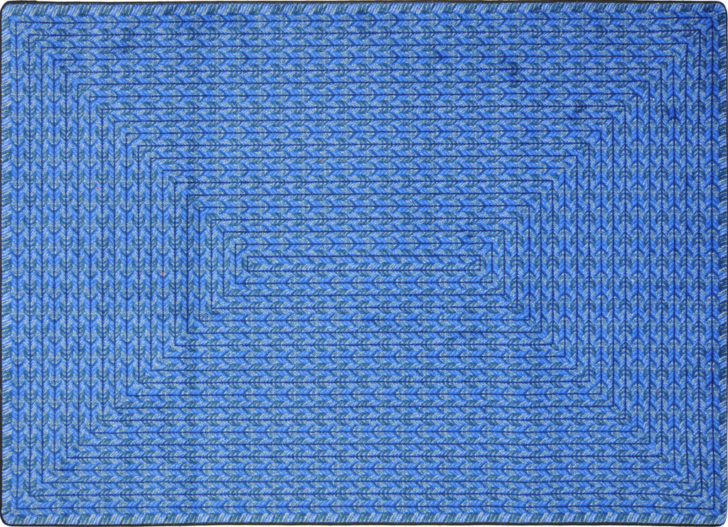 Legacy© Classroom Rug, 3'10" x 5'4" Rectangle Blue