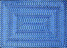 Legacy© Classroom Rug, 3'10" x 5'4" Rectangle Blue