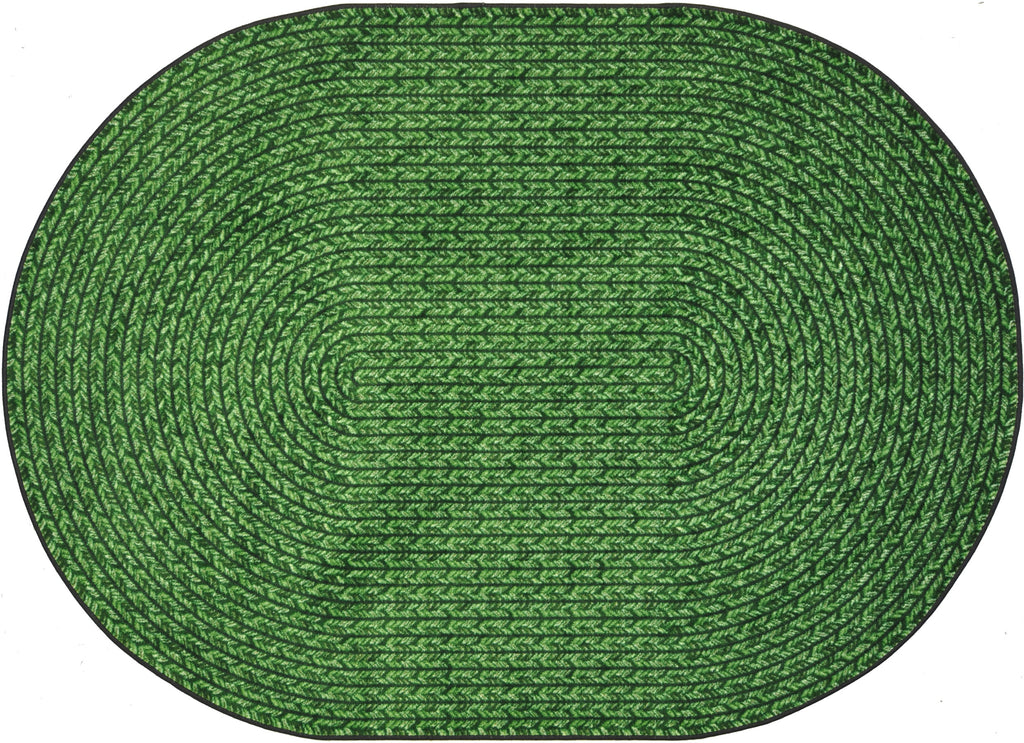 Legacy© Classroom Rug, 5'4"  Round Green