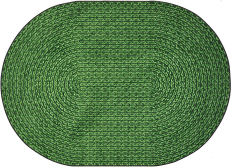 Legacy© Classroom Rug, 7'8" x 10'9"  Oval Green