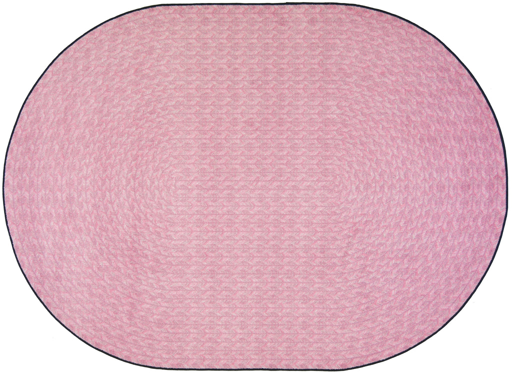 Legacy© Classroom Rug, 3'10" x 5'4"  Oval Pink