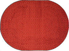 Legacy© Classroom Rug, 5'4" x 7'8"  Oval Red