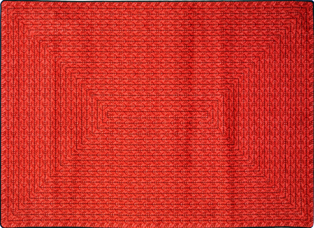 Legacy© Classroom Rug, 3'10" x 5'4" Rectangle Red