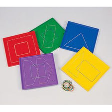 Plastic Geoboard Classpack