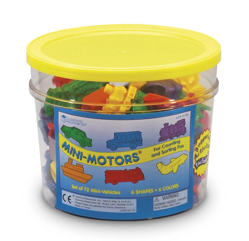 Mini Motors® Counters, Set of 72
