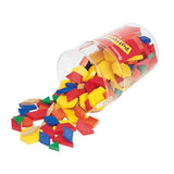 1cm Plastic Pattern Blocks, Set of 250