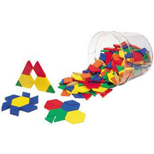 Pattern Blocks Sets: Plastic (0.5 cm), Set of 100