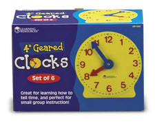 Big Time™ Learning Clock®, Set of 6, 4" Clocks