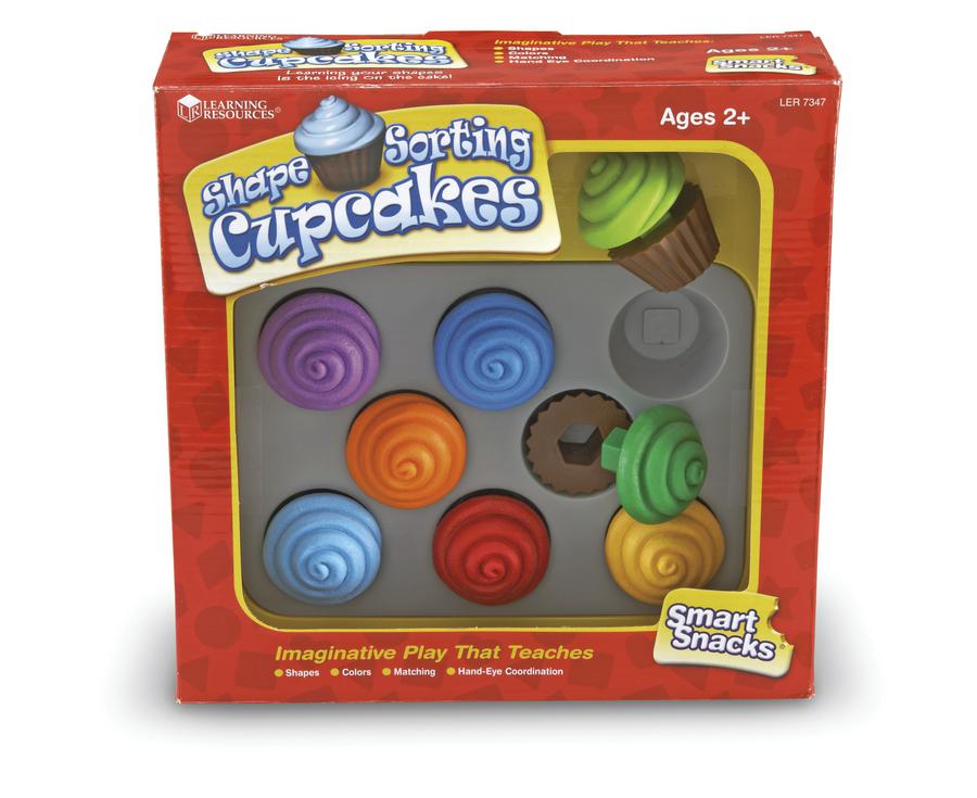 Shape Snack Sort Learning Resources Smart Snacks® Shape Sorting Cupcakes | LER7347 ...