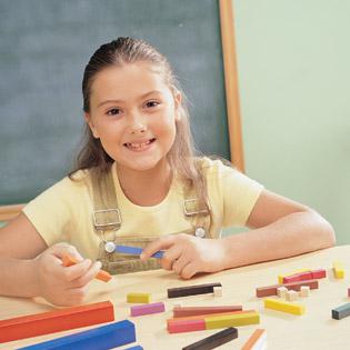 Cuisenaire® Rods Small Group Set: Wood, Set of 155