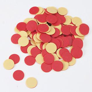 Two-Color Counters, Yellow & Red