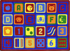Letters Count© Classroom Circle Time Rug, 7'8" x 10'9" Rectangle