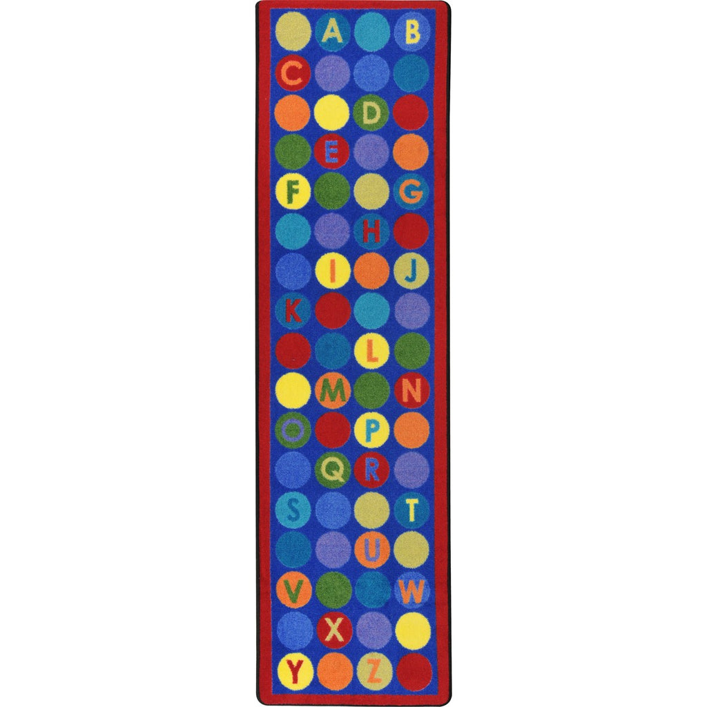 Library Dots™ Classroom Runner, 2'1" x 7'8" Rectangle
