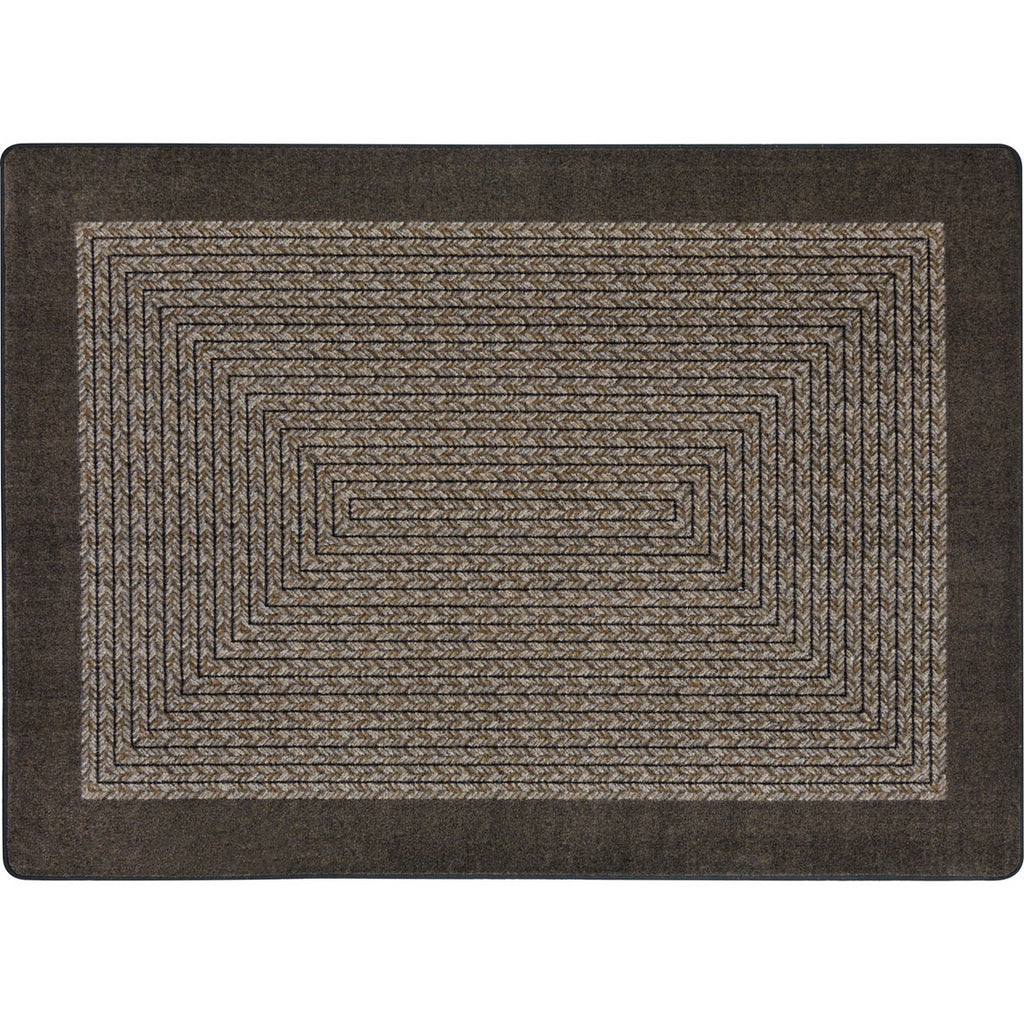Like Home™ Chocolate Classroom Carpet, 5'4" x 7'8" Oval