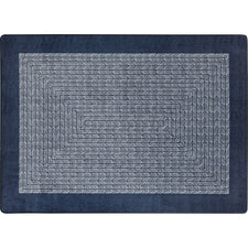 Like Home™ Navy Classroom Carpet, 3'10" x 5'4" Oval