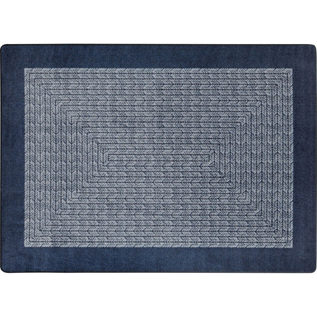 Like Home™ Navy Classroom Carpet, 5'4" x 7'8" Oval