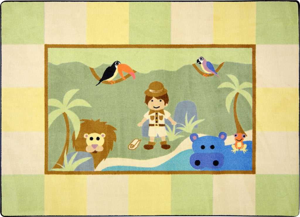Lil' Explorer© Kid's Play Room Rug, 5'4"  Round