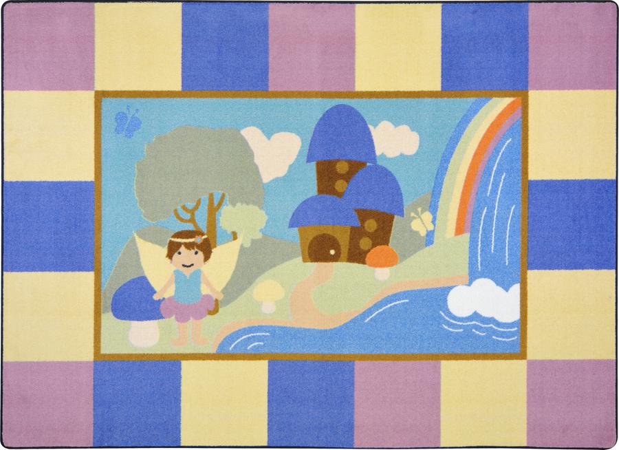 Lil' Fairy© Kid's Play Room Rug, 3'10" x 5'4" Rectangle
