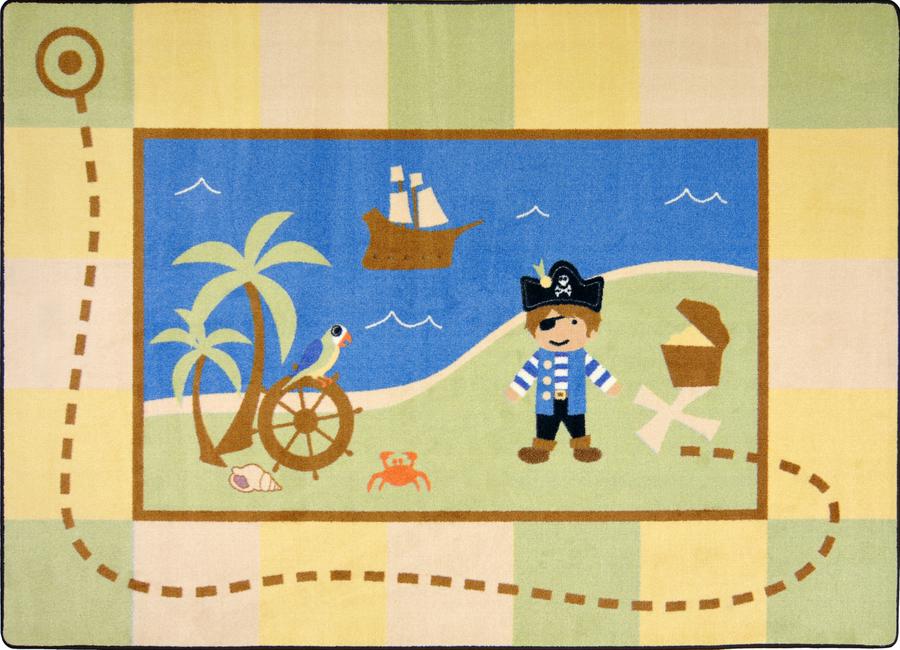 Lil' Pirate© Classroom Rug, 5'4" x 7'8" Rectangle