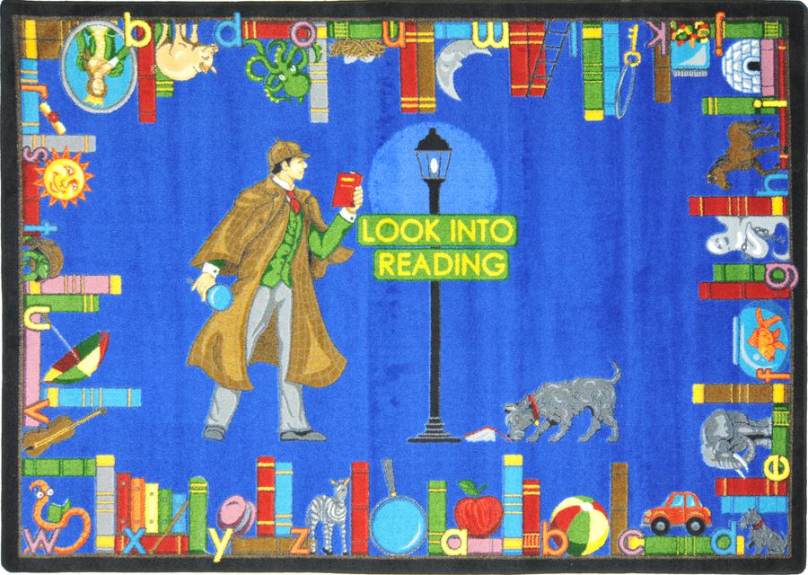 Scool Reading Rug Joy Carpets Look Into Reading© Classroom Rug, 7'8