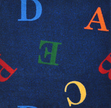 Love Letters© Alphabet Classroom Rug, 5'4" x 7'8" Rectangle Rainbow