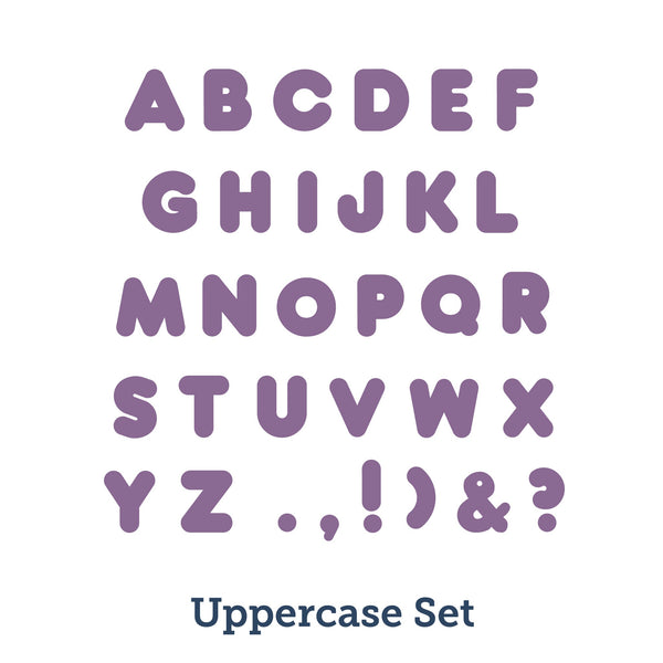 AccuCut Marshmallow Alphabet Die Cut Set, 4