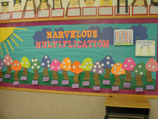 Marvelous Multiplication Spring Bulletin Board Idea