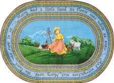 Mary's Lamb© Kid's Play Room Rug, 3'10" x 5'4"  Oval