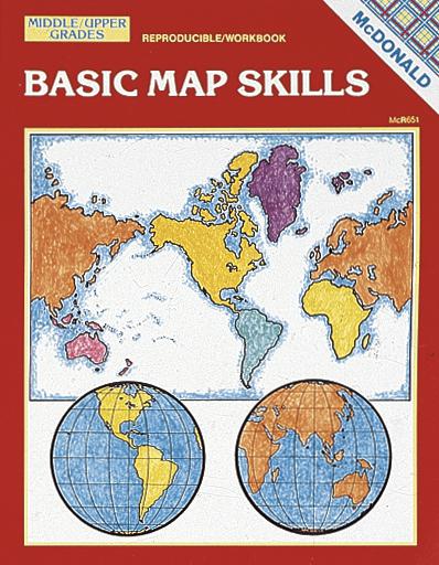 Basic Map Skills Reproducible Book, Grades 6-9
