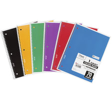 Notebook Spiral Single 70 Sheets Count Subject