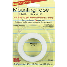 Miller Studio Remarkably Removable Magic Mounting Tape Tabs And Chart Mounts 1" x 48"