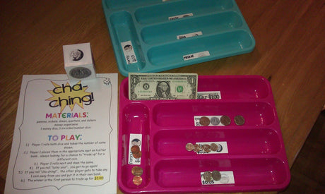"Cha-Ching!" Money Math Workstation Game FREEbie