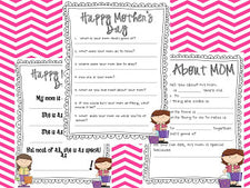 Mother's Day FREEbie - Questionnaire, Survey & Poem