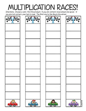Multiplication Races! Math Practice for Upper Grades (with FREE printables!)