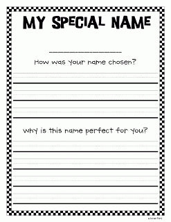 Name Day' Activities for Back-to-School