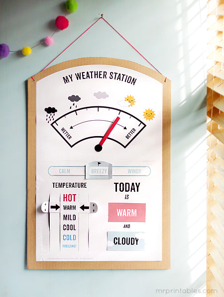 Interactive Weather Station Printable