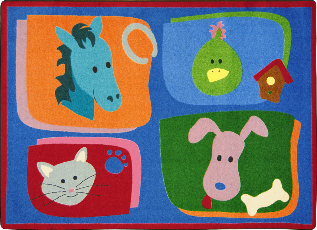 My Favorite Animals© Classroom Rug, 5'4" x 7'8" Rectangle