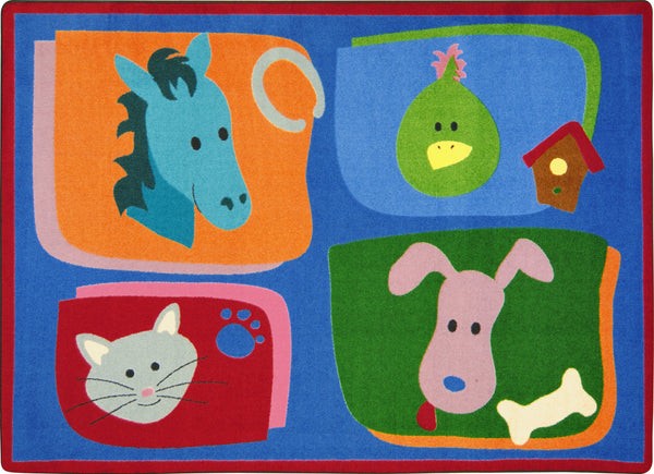Animal Rug Classroom Joy Carpets My Favorite Animals© Classroom Rug, 5'4