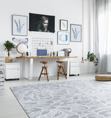 New Bloom™ Classroom Rug, 7'8" x 10'9" Rectangle (Sterling)